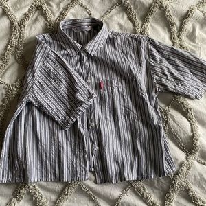 Stripped Twik short sleeve shirt for women size Large